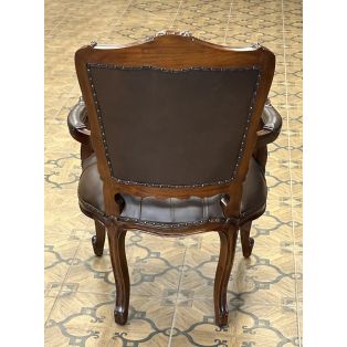 кресло кожаное PAC 51 brown